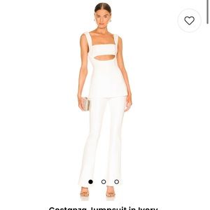 Revolve Costanza Ivory Jumpsuit